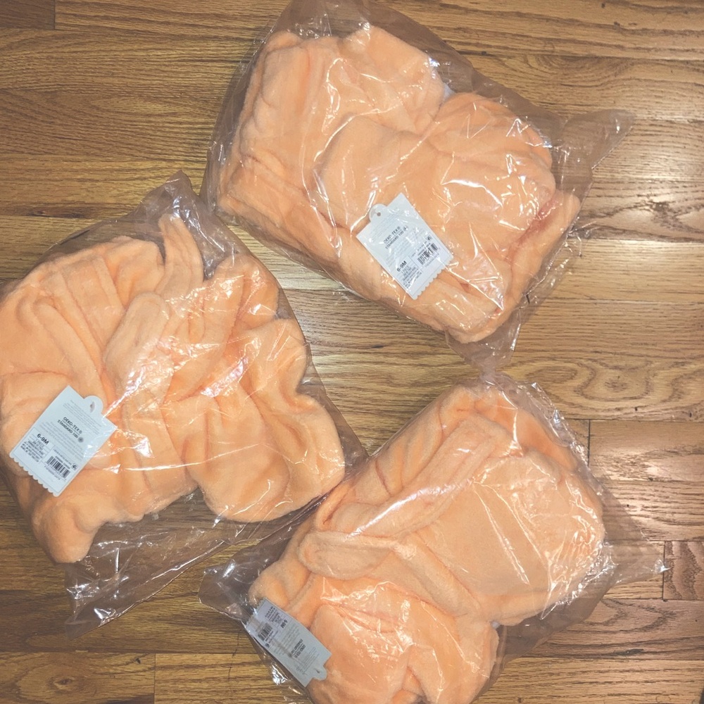 Cloud Island Fox Plush Hooded Robe 6-9 mos - Orange - NWT - Picture 3 of 4